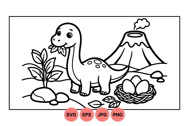Volcano Coloring Pages