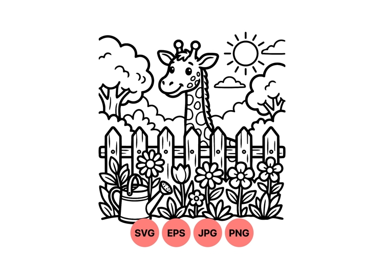 Flower Garden Clipart Image 2