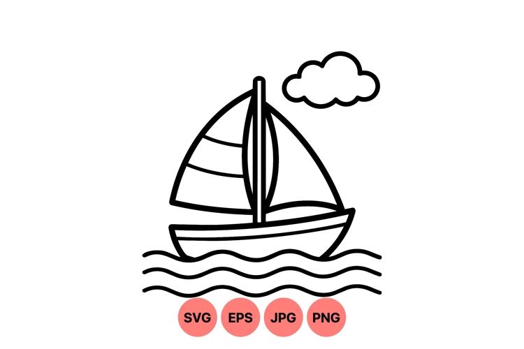 Sailboat Clipart Image 20