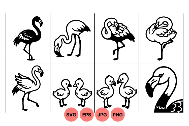 Flamingo Vector Image 10