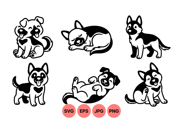 Cute Puppy Clipart