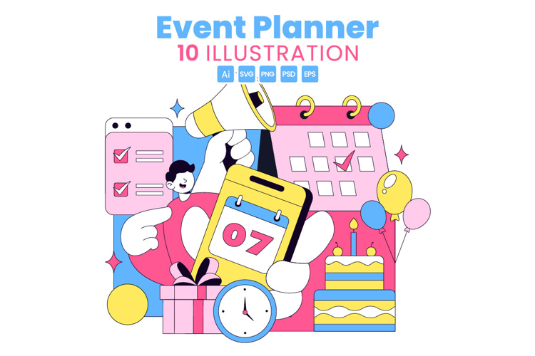 10 Event Planner Illustration
