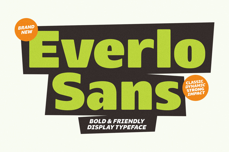 Everlo Sans Bold & Friendly Display Typeface