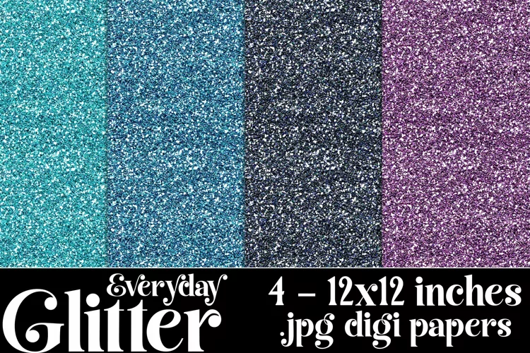 Everyday Color Palette, Everyday Colors Glitter Papers, s4