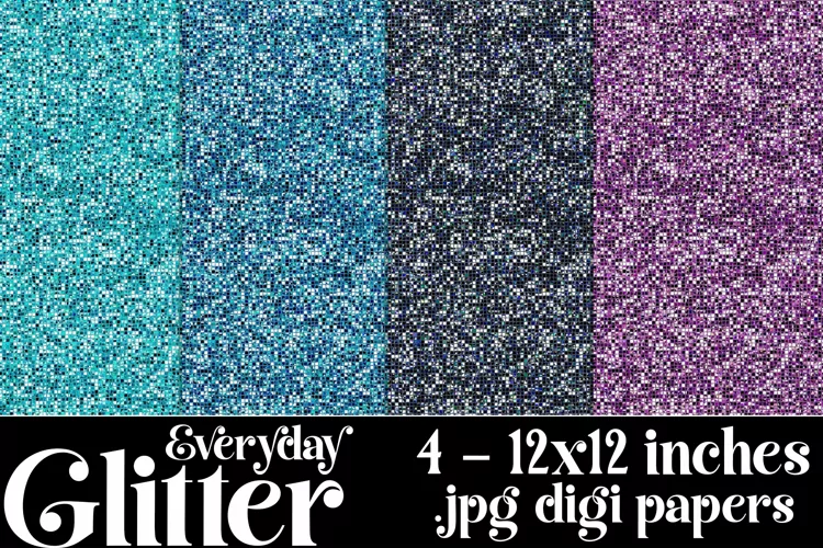 Everyday Color Palette, Everyday Marlo Glitter Papers, s4