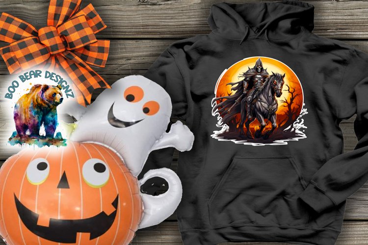 Evil Halloween Horseman Sublimation design