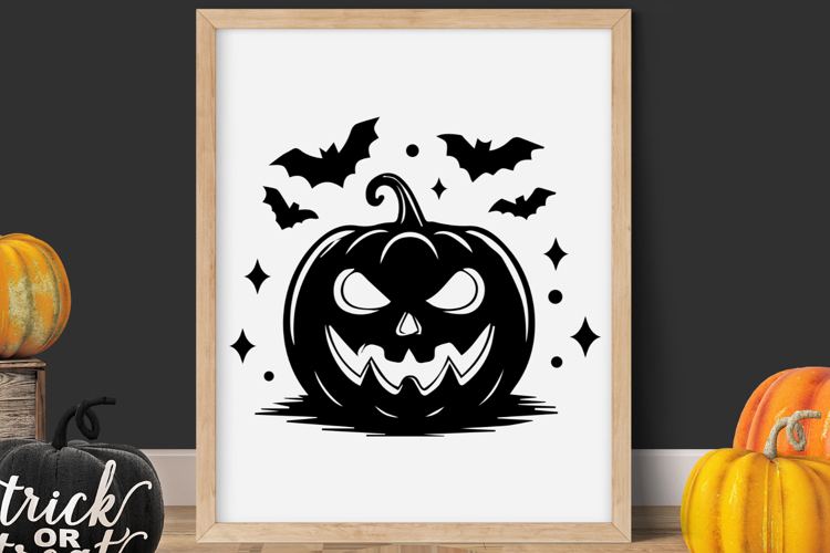 Evil pumpkin SVG