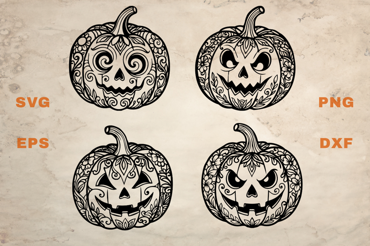 Evil Dizzy Pumpkins SVG