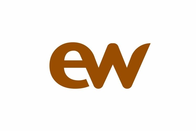 EW logo design vector template example image 1