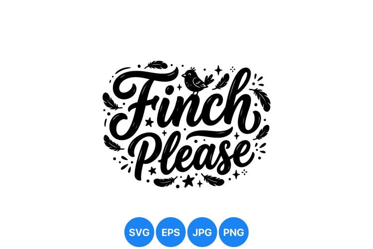 Bird Clipart Black and White Image 24