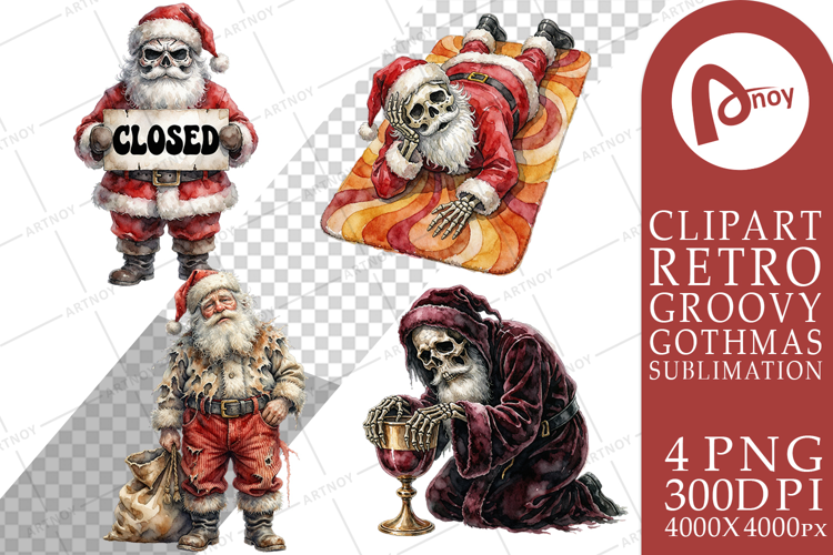 Gothic Holiday Burnout Sublimation