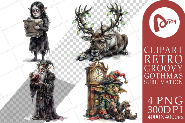 Gothic Holiday Burnout Sublimation
