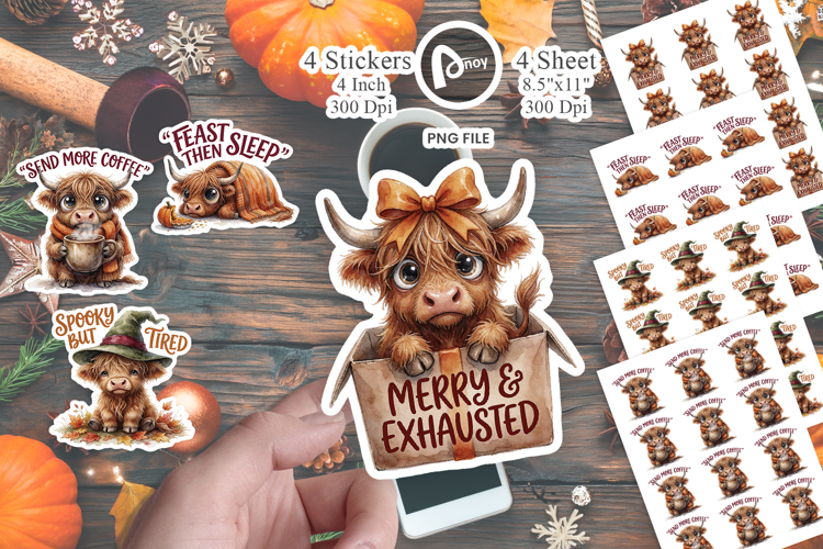 Highland Beast Quotes Sticker