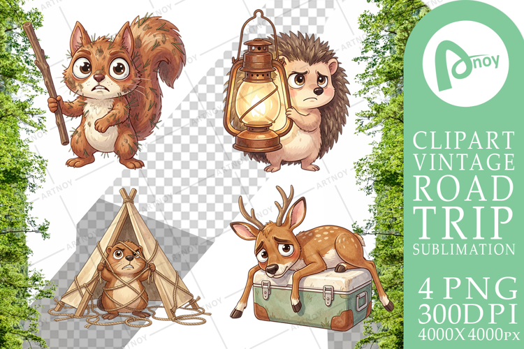 Exhausted Hiker Animal Sublimation