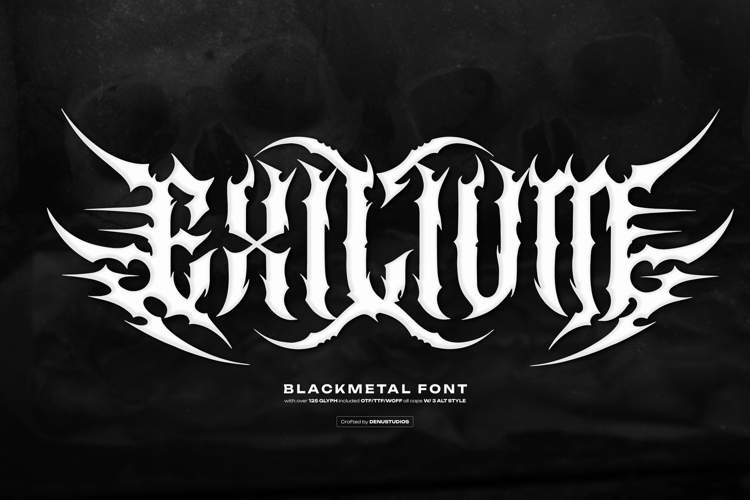 Exilium | Black Metal Font