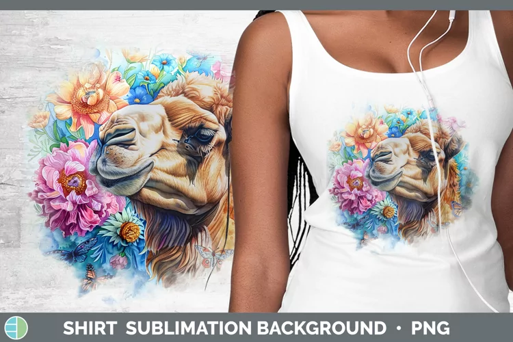 Exotic Animals Camel Shirt Sublimation Sublimation Backgroun