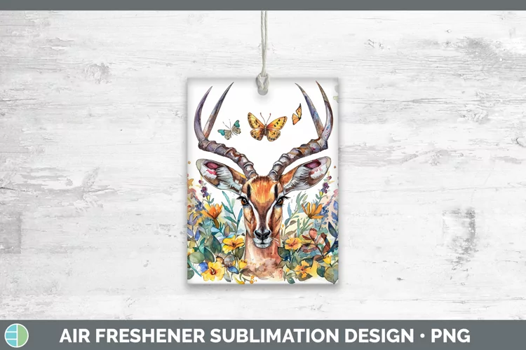 Exotic Animals Impala Air Freshener Sublimation Car Freshene