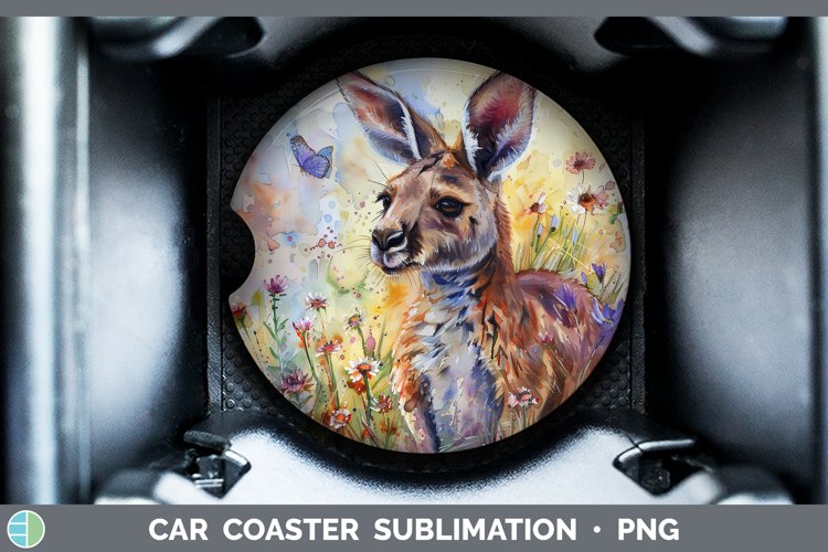 GorgeousExotic Animals Car Coaster design.