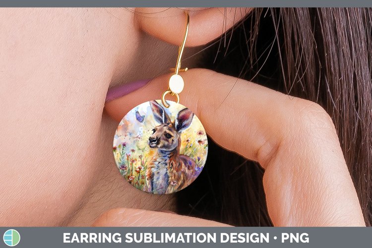 GorgeousExotic Animals Round Earrings design.