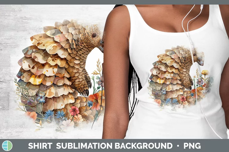 Exotic Animals Pangolin Shirt Sublimation Sublimation Backgr