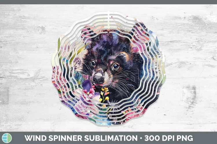 Exotic Animals Tasmanian Devil Wind Spinner Sublimation Spin