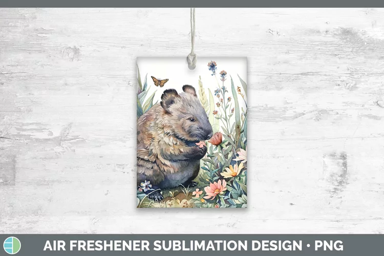 Exotic Animals Wombat Air Freshener Sublimation Car Freshene