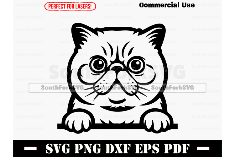 Cat Peeking Svg Image 23
