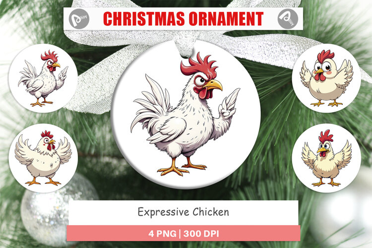 Ornament Expressive Chicken example image 1