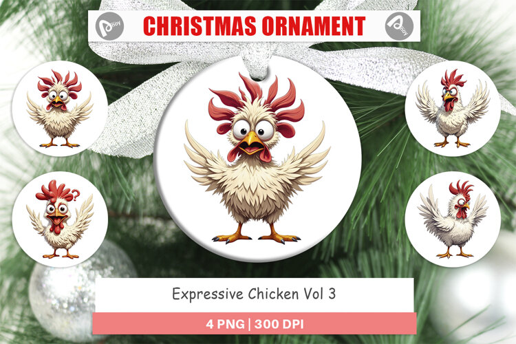 Ornament Expressive Chicken example image 1