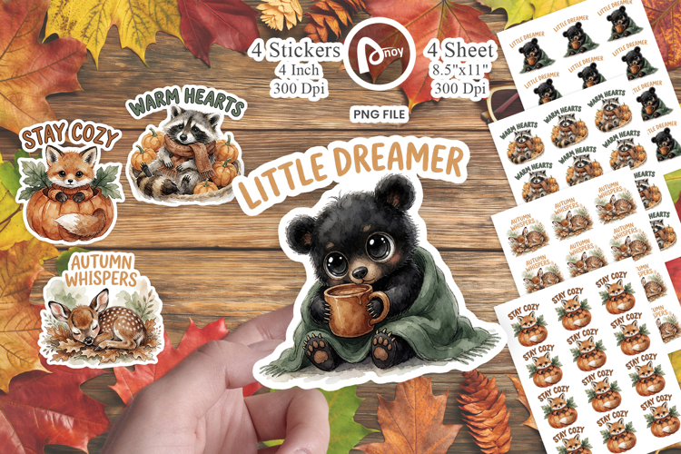 Sleepy Woodland Quotes Sticker