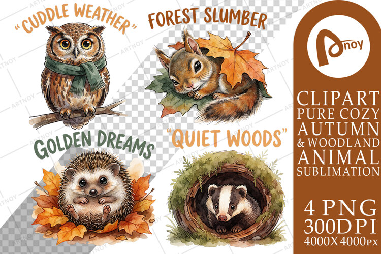 Sleepy Woodland Quotes Sublimation example image 1