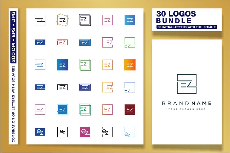 30 LOGOS BUNDLE OF INITIAL LETTERS WITH THE (4293097)