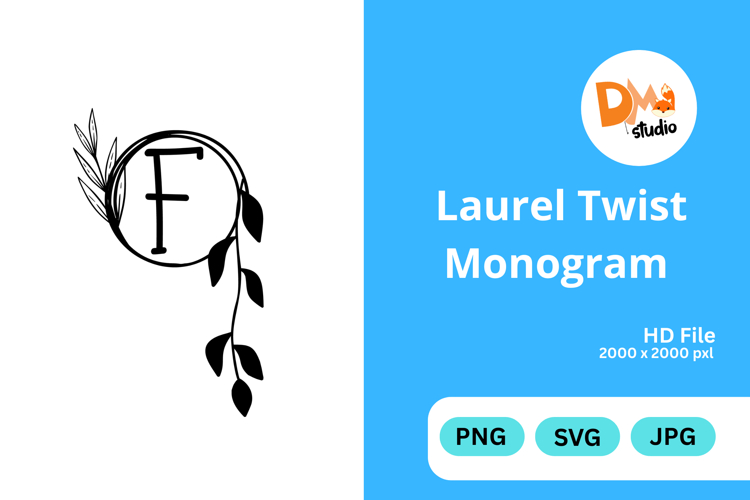 Laurel Twist Monogram