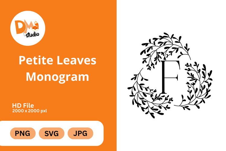 Petite Leaves Monogram