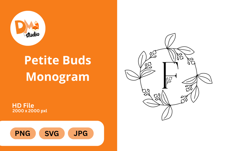 Petite Buds Monogram