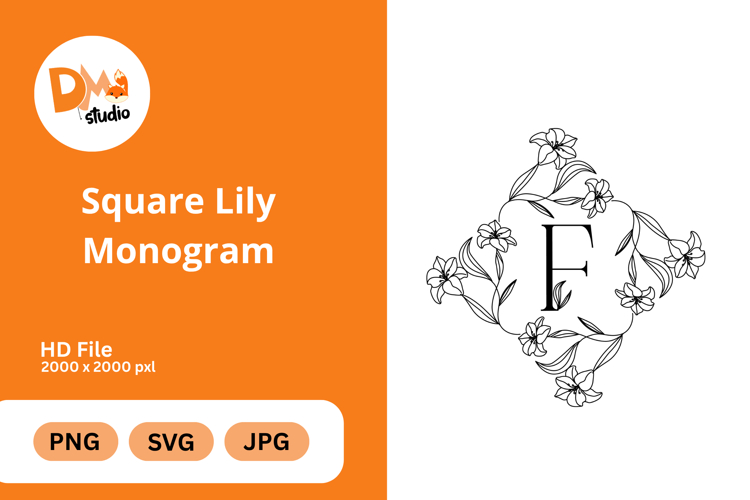Floral Alphabet Svg Image 14