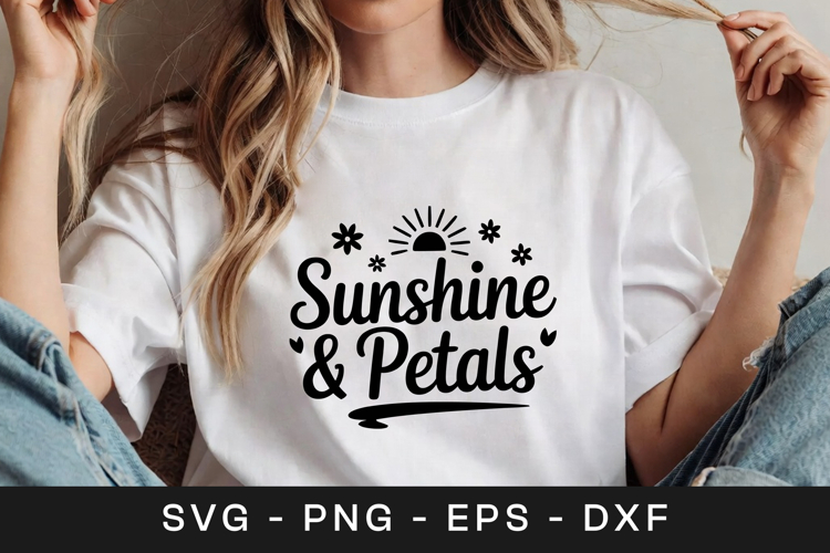 Sunshine and Petals Floral SVG PNG