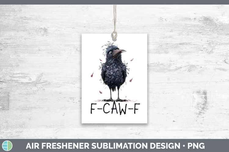 F-CAW-F Crow Air Freshener Sublimation Design