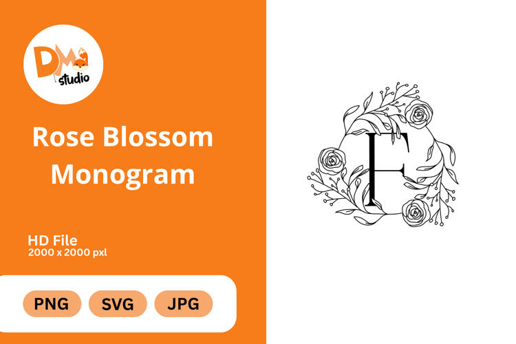 Rose Blossom Monogram