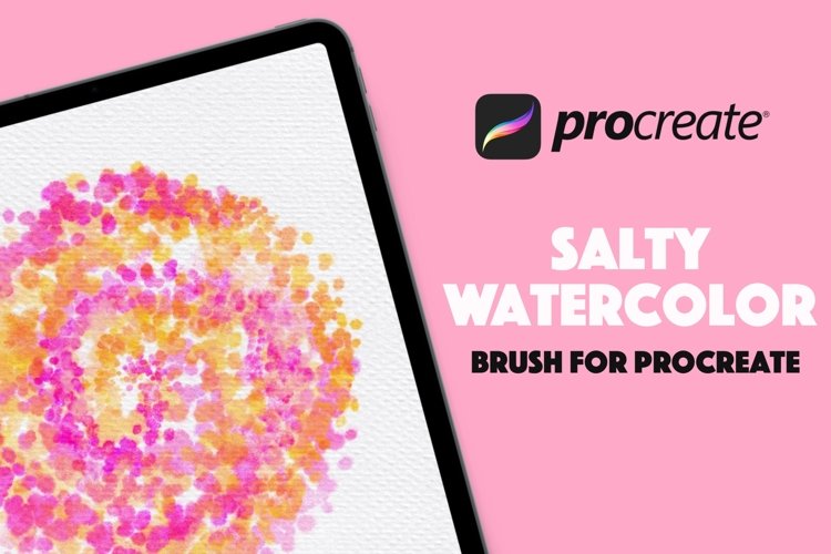 Salty Watercolor Procreate Brush