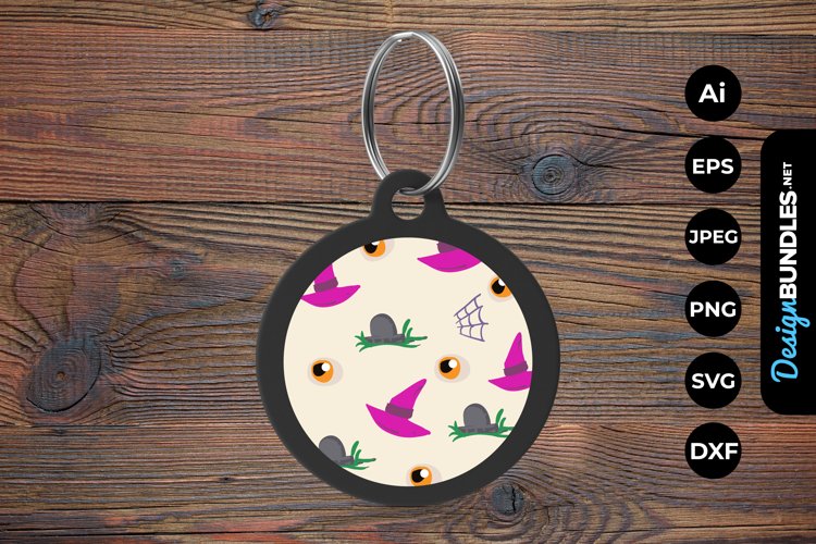 Halloween Pattern Keychain