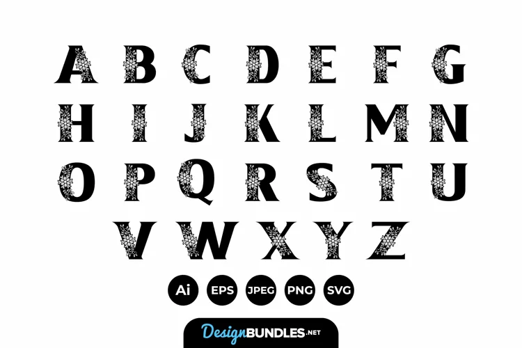 Floral Alphabets