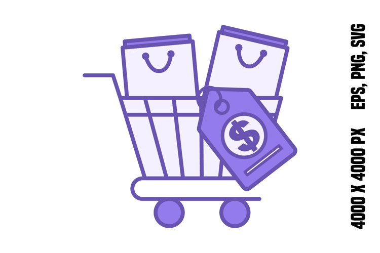 Colored Retail Price Icon