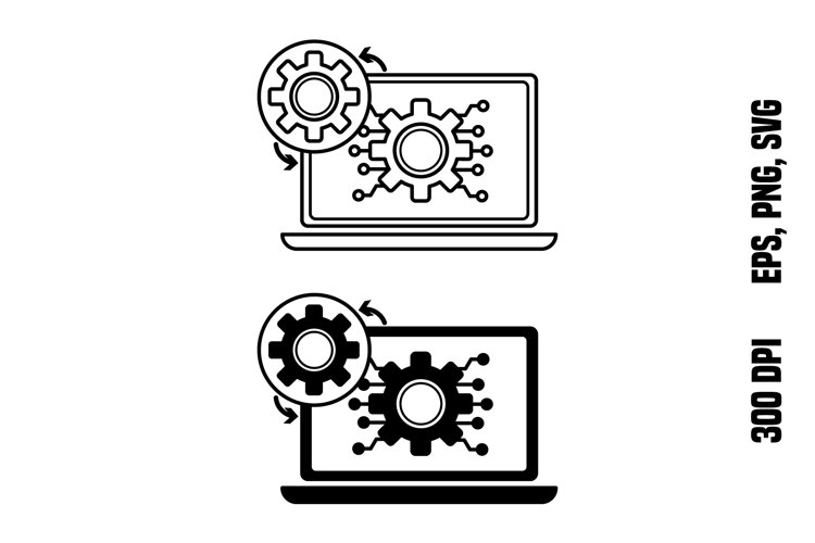 Digital Twin Technology Icons example image 1