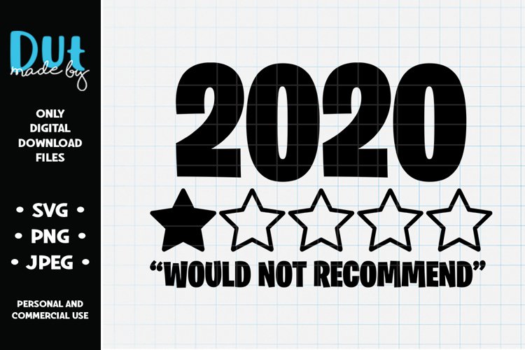 2020 Would Not Recommend SVG example image 1