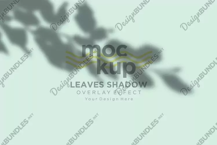 Leaves Shadow Overlay Effect Mockup