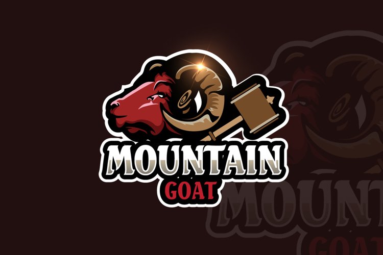 Goat Mascot & eSports Gaming Logo example image 1