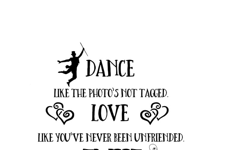 Dance like the photo's not tagged - Tweet like nobody's following example image 1