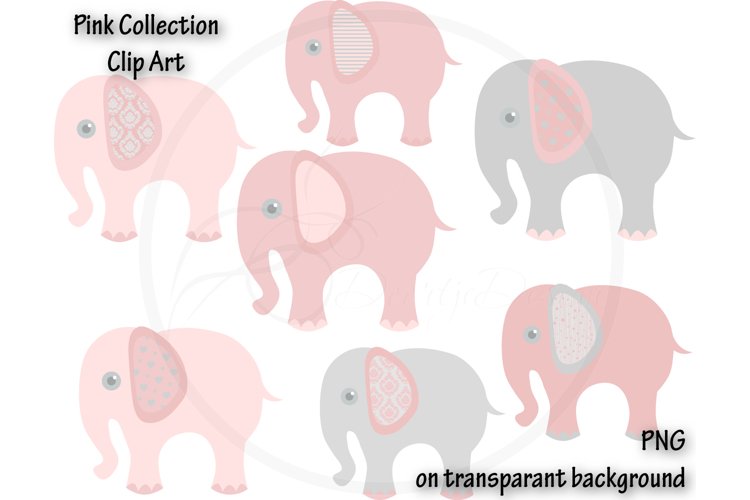 Elephant Watercolor Clipart Image 2