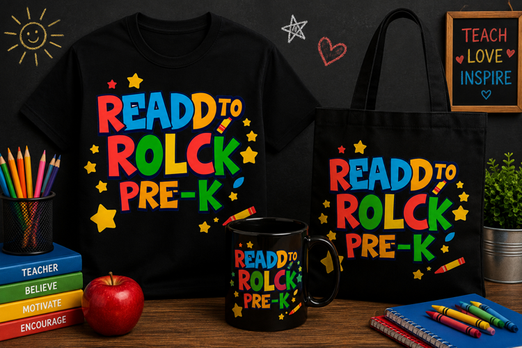 Read to Rock Pre-K PNG, Preschool Back to School Design